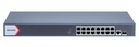HIKVISION 16× gigabit PoE RJ45 ports, 1× gigabit RJ45 port, 1× gigabit fiber optical port
